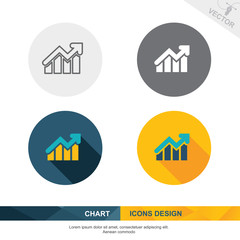 CHART icon vector design