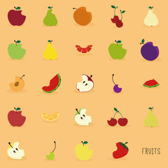 Abstract delicious fruits