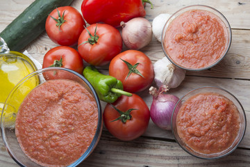 Gazpacho typical food spanish