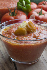 Gazpacho typical food spanish
