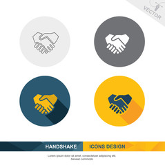 HANDSHAKE icon vector design