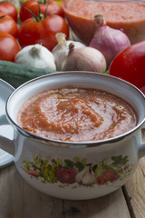 Gazpacho typical food spanish