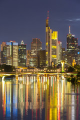 Fototapeta premium Niemcy panoramę Frankfurtu