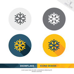 SNOWFLAKE icon vector design