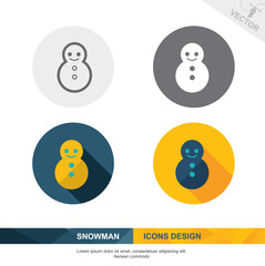 SNOWMAN icon vector design