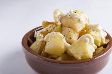 Patatas bravas typical spanish