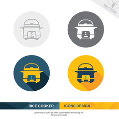 RICE COOKER icon vector design