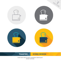 TOASTER icon vector design