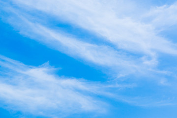 Fototapeta premium Soft white clouds and bright sky blue.