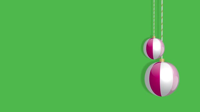 decorazioni natalizie oscillanti con neve