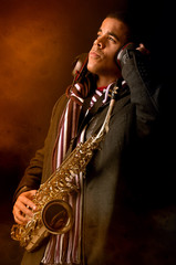 Naklejka premium Musician