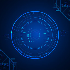 Futuristic graphic user interface