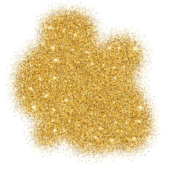 Gold glitter bright vector