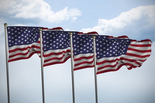 Composite image of us flag