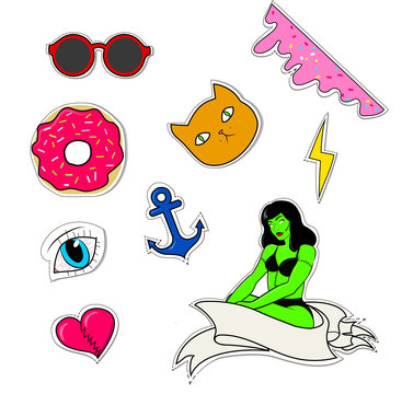 Vector stikers collection