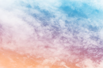 sun and cloud background with a pastel color