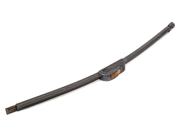 Used car wiper on white background.
