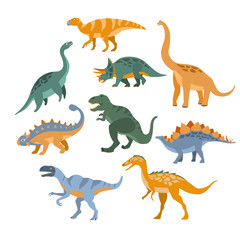 Different Species Of Dinosaurs Set