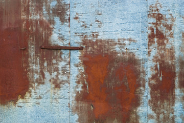 Hintergrund – Verzinktes Eisenblech mit Rost - Background - galvanized iron sheet with rust