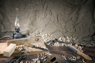 Fototapeta premium Workplace carpenter