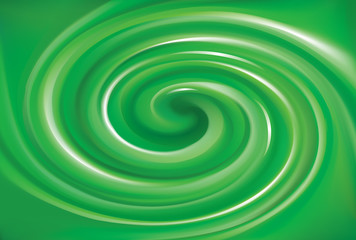 Vector background of bright green swirls