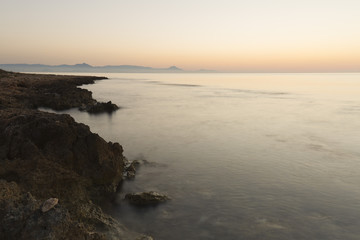 sunrise at the headquarters beach santa pola
