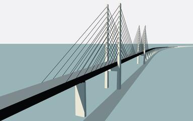 Oresund Bridge Vector - 114601758