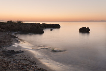 sunrise at the headquarters beach santa pola