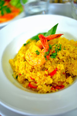 Food and Cuisine : Risotto de gambas, prawn risotto