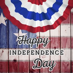 Composite image of independence day graphic