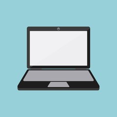 laptop computer isolated icon design