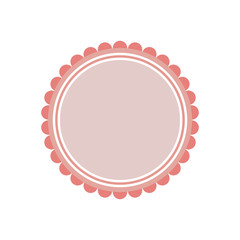 Naklejka premium circle frames pink