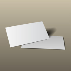 business card mockup gold4