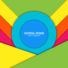 Vector material design background. Abstract creative concept layout template. For web and mobile app, paper art illustration design. style blank, poster, booklet. Motion wallpaper element. Flat ui