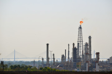 Oil refinery rig in Bangkok