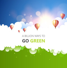 Abstract Eco Background. Vector Illustration.

