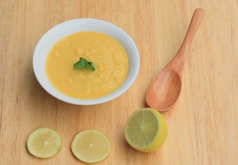 Corn soup with fresh