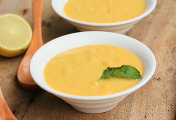 Corn soup with fresh