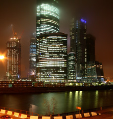 "Moscow-city" night