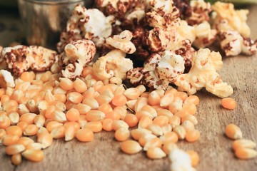 tasty popcorn with seed