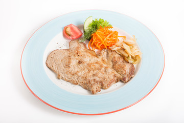 Fried beef steak