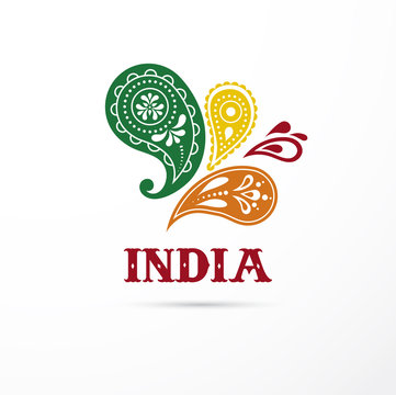 India - Mandala, oriental pattern Indian icon