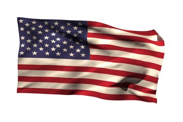 Close-up of American flag