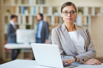 Fototapeta premium Woman at workplace
