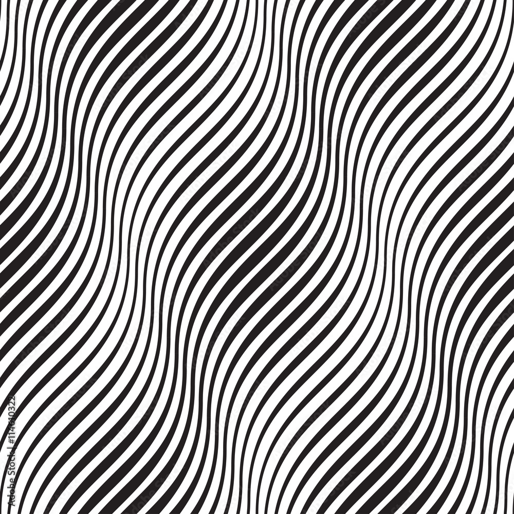 Wall mural vector seamless texture. modern abstract background. geometric pattern with wavy lines.