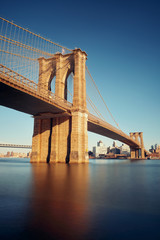 Brooklyn bridge at waterfront