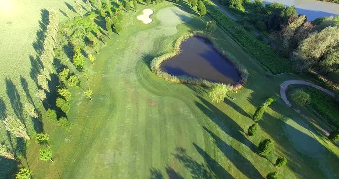 Aerial 4k - Love Golf