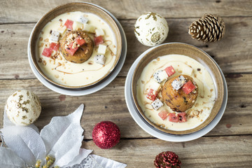 Creamy cake for Christmas