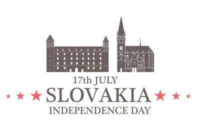 Obraz premium Independence Day. Slovakia
