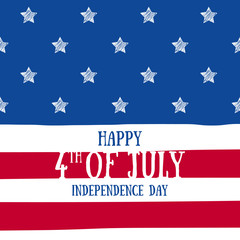Fototapeta na wymiar Forth July Independence day background design.
